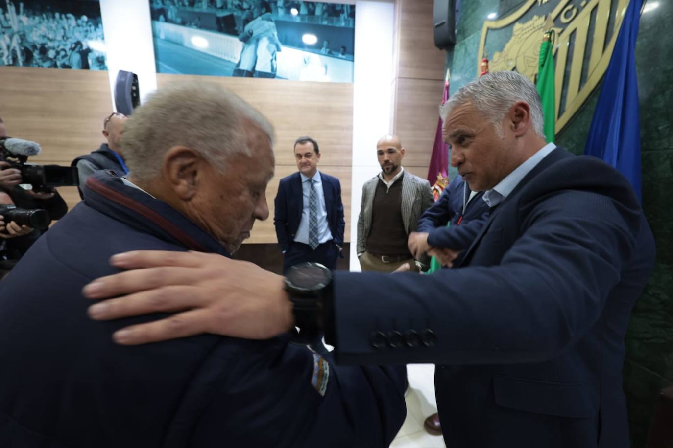 Fotos: La presentación de Pellicer como entrenador del Málaga, en imágenes