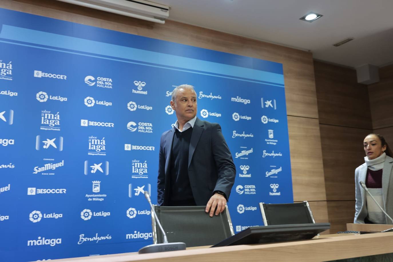 Fotos: La presentación de Pellicer como entrenador del Málaga, en imágenes