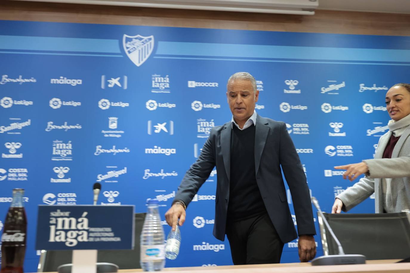 Fotos: La presentación de Pellicer como entrenador del Málaga, en imágenes