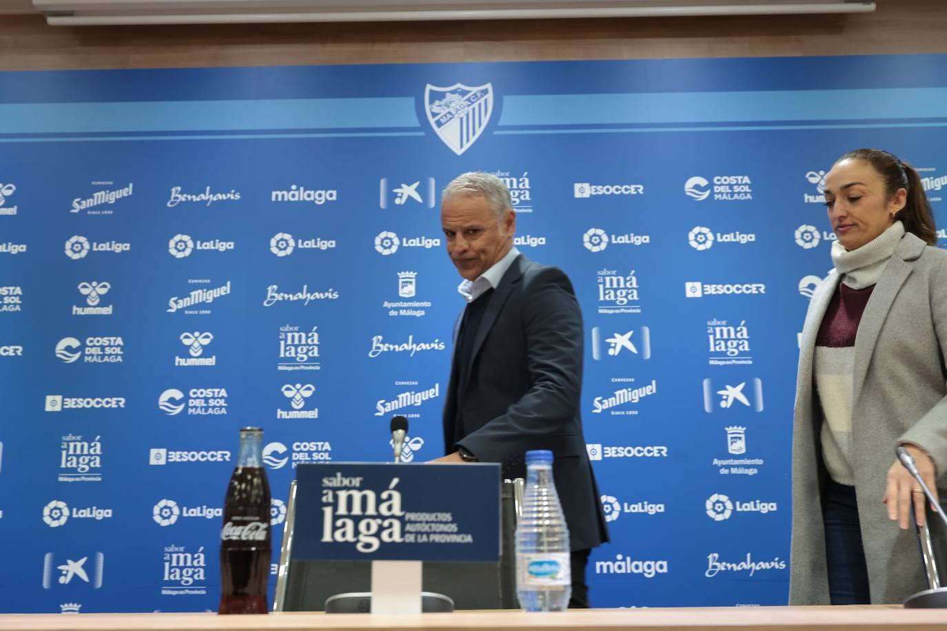 Fotos: La presentación de Pellicer como entrenador del Málaga, en imágenes