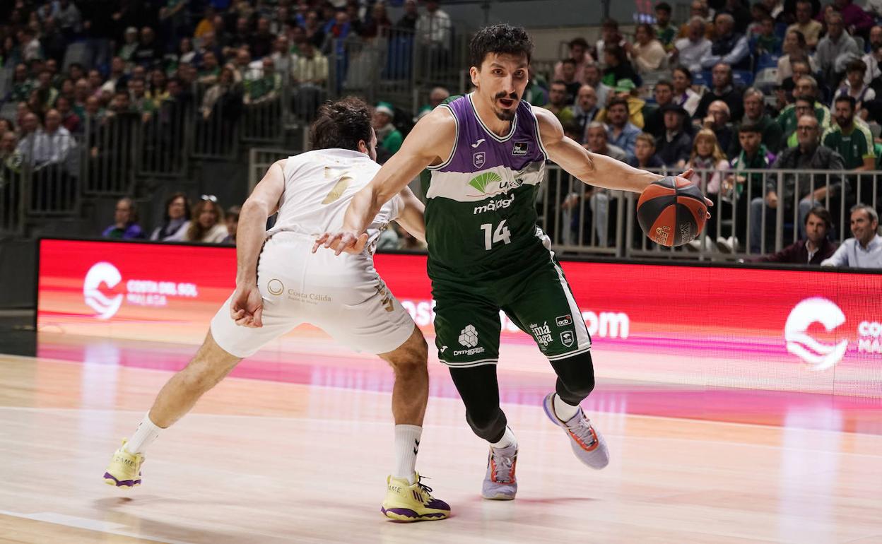 Nihad Djedovic, en un partido de esta temporada del Unicaja. 