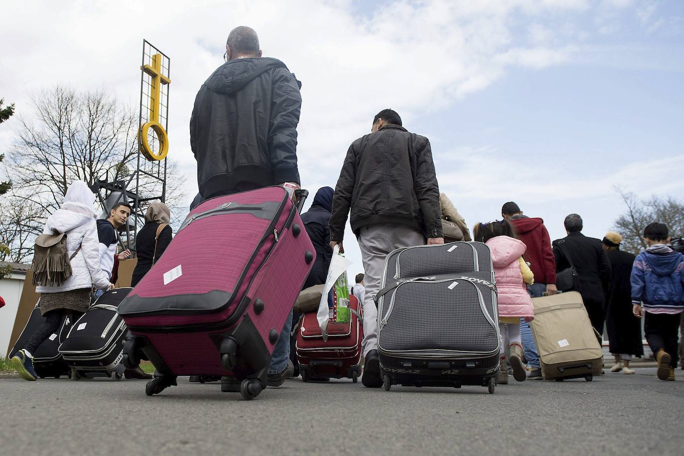 Refugiados llegan a Alemania. 