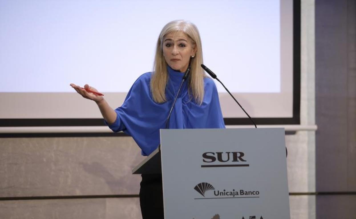 La consejera de Desarrollo Educativo, Patricia del Pozo, en un acto en Málaga. 