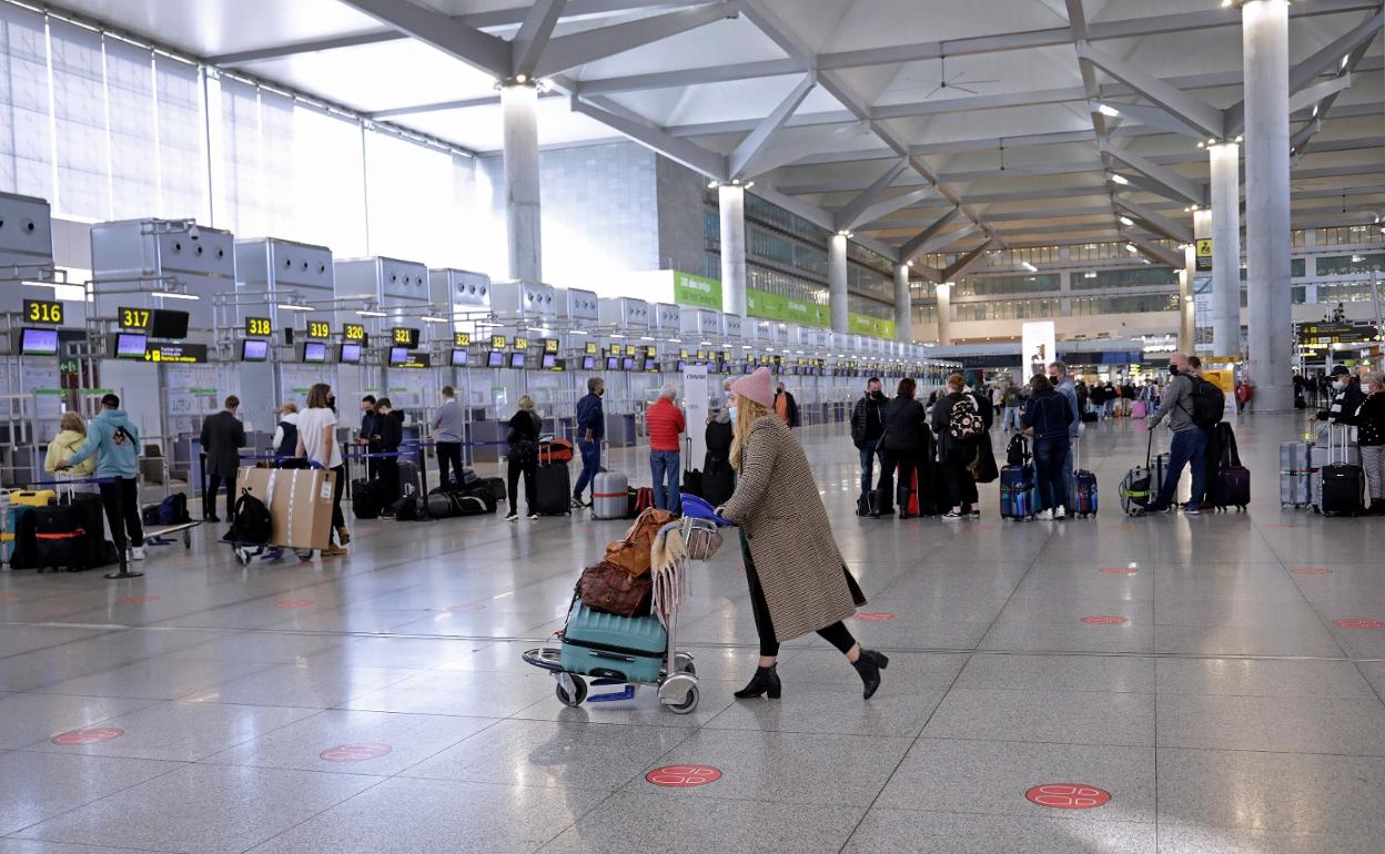 Vista del aeropuerto de Málaga a finales del pasado año. 