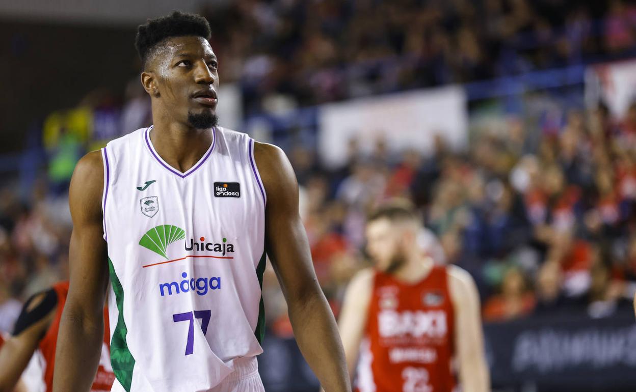 Yankuba Sima, en un partido reciente con el Unicaja. 