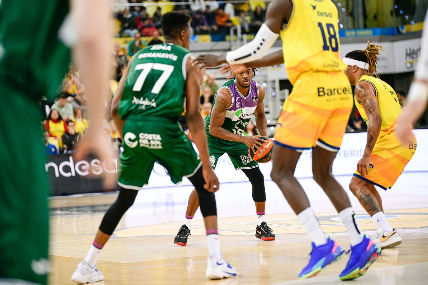 Derrota del Unicaja ante el Gran Canaria (88-70). 