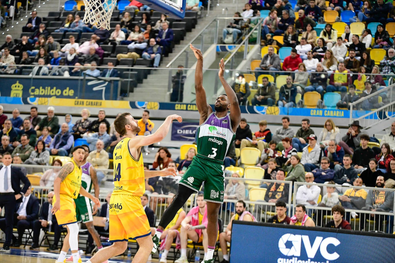 Derrota del Unicaja ante el Gran Canaria (88-70). 