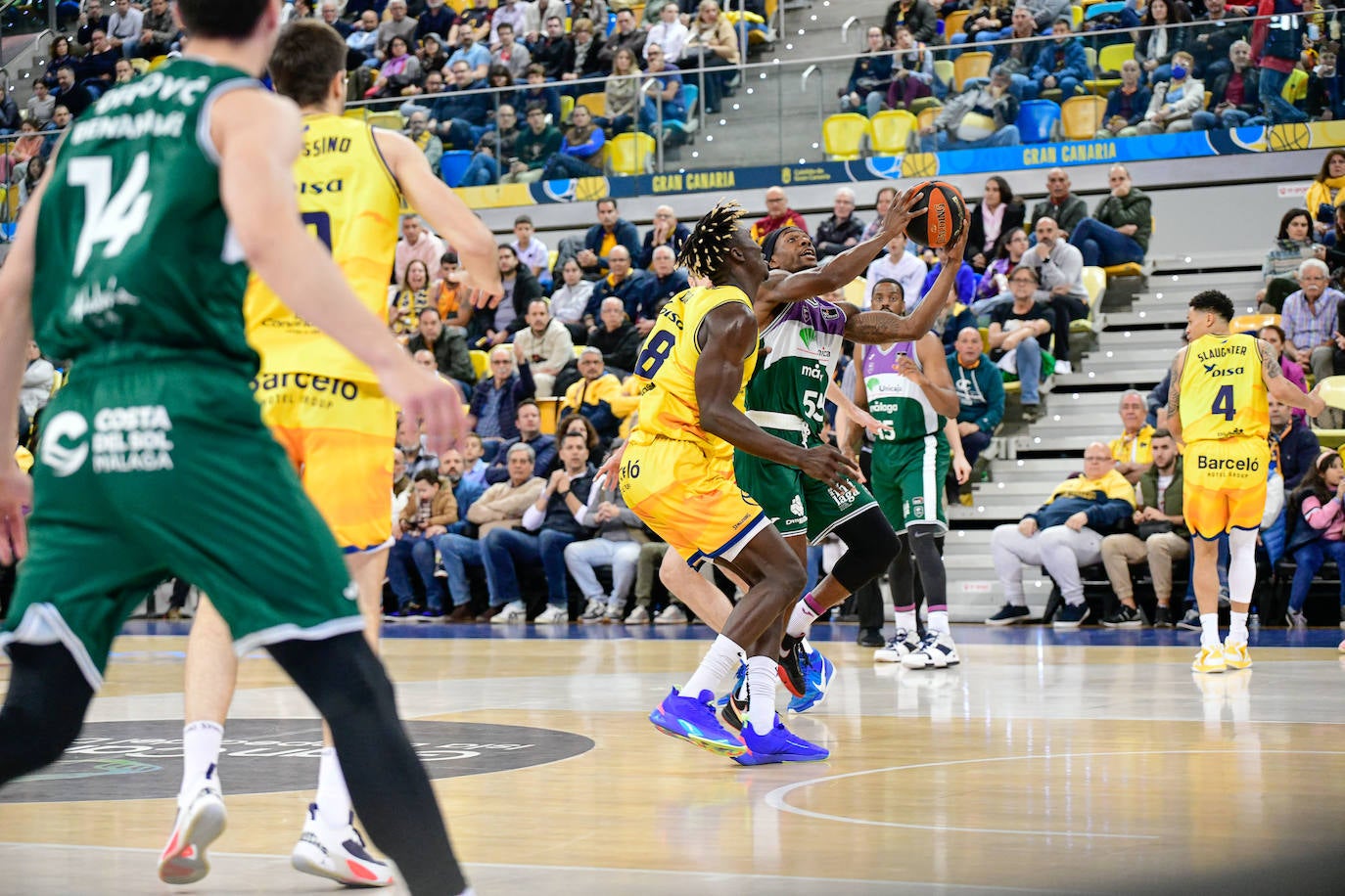 Derrota del Unicaja ante el Gran Canaria (88-70). 