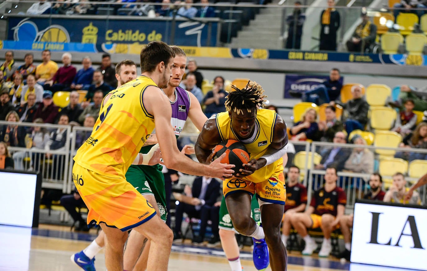 Derrota del Unicaja ante el Gran Canaria (88-70). 