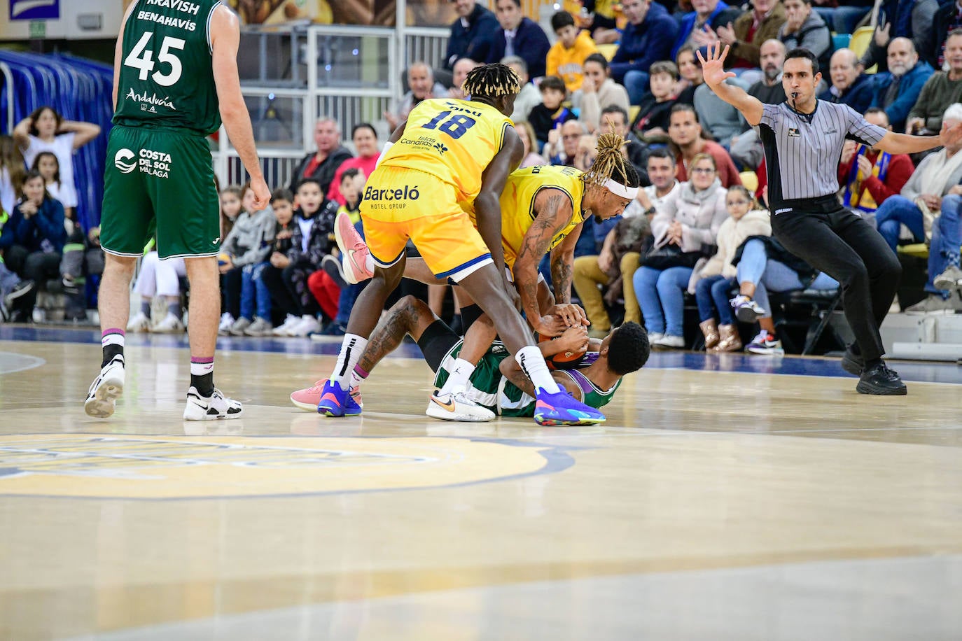 Derrota del Unicaja ante el Gran Canaria (88-70). 