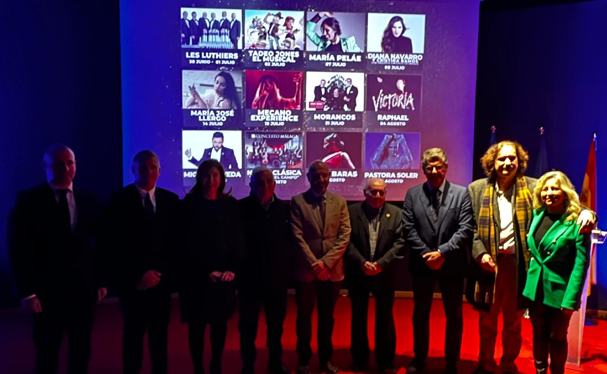 Acto de presentación de la programación del Festival de la Cueva de Nerja, este martes en el Museo. 