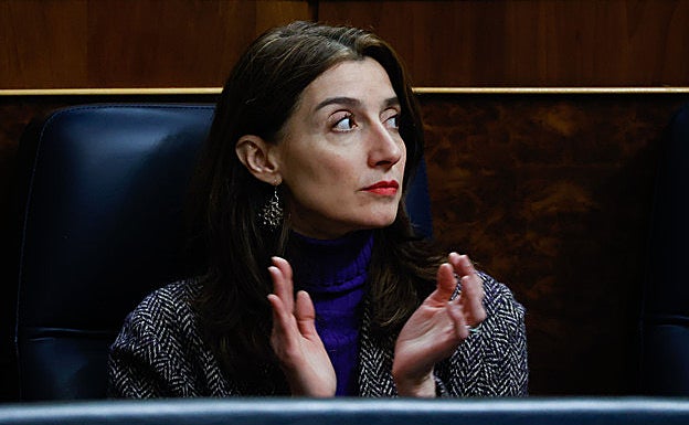 La ministra Pilar Llop, durante la sesión de control al Gobierno