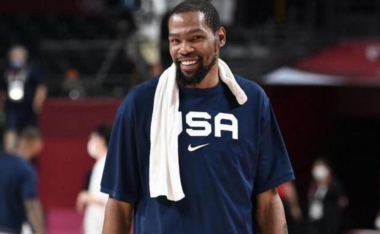 Kevin Durant, con la selección estadounidense