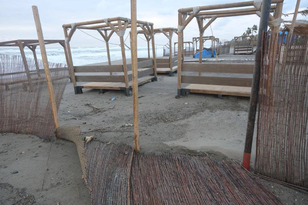 Paseo marítimo de Torremolinos, este sábado.