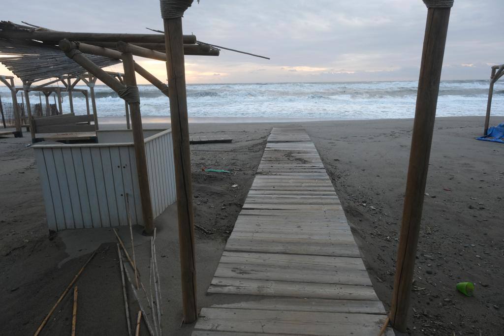 Paseo marítimo de Torremolinos, este sábado.