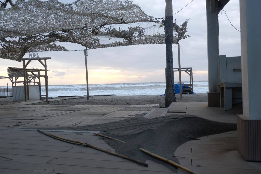 Paseo marítimo de Torremolinos, este sábado.