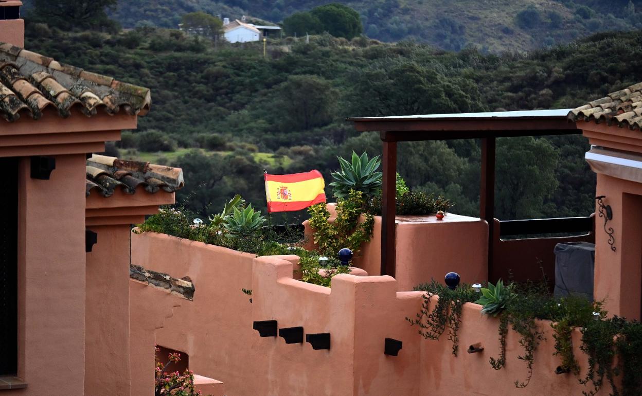 Una de las banderas objeto de la polémica. 