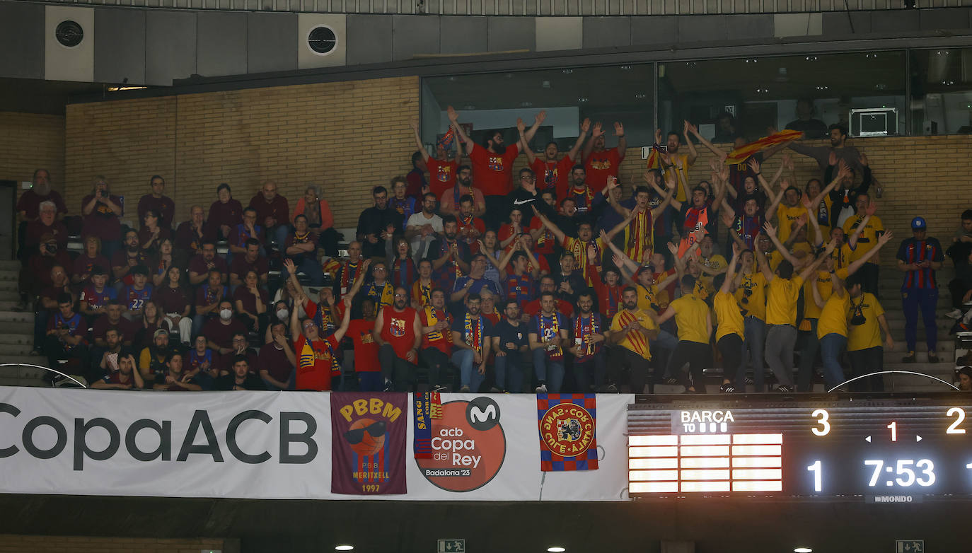 Las mejores fotografías del Barcelona-Unicaja de la Copa del Rey de Baloncesto 2023. 