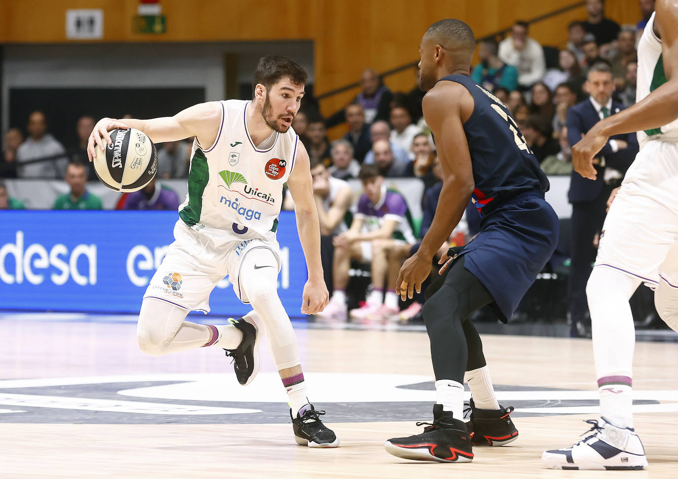 Las mejores fotografías del Barcelona-Unicaja de la Copa del Rey de Baloncesto 2023. 