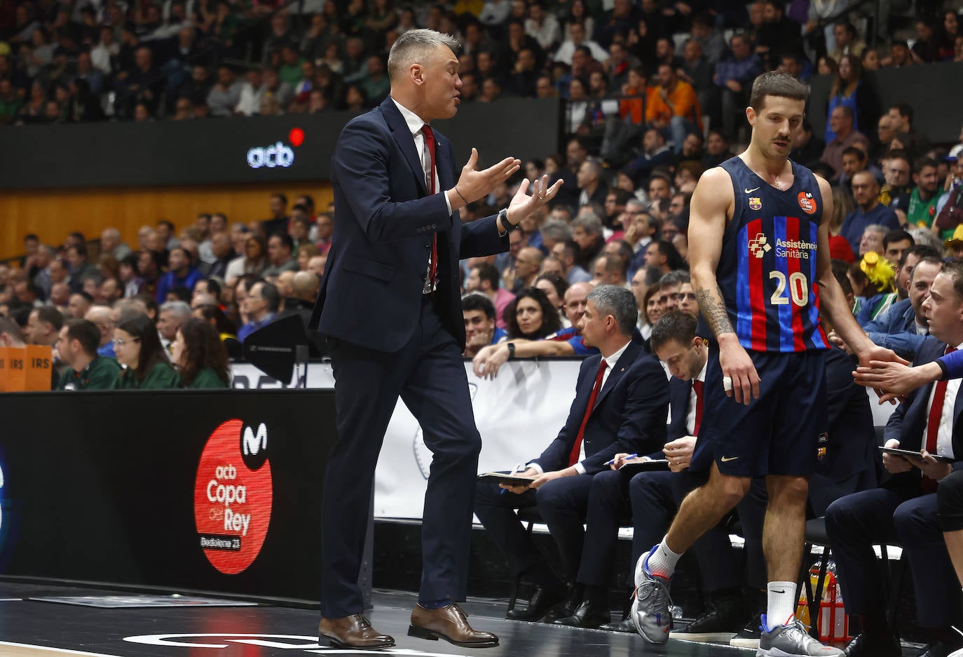 Las mejores fotografías del Barcelona-Unicaja de la Copa del Rey de Baloncesto 2023. 