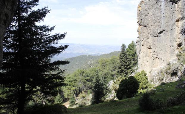 Entorno de la Cueva del Agua, en Yunquera.