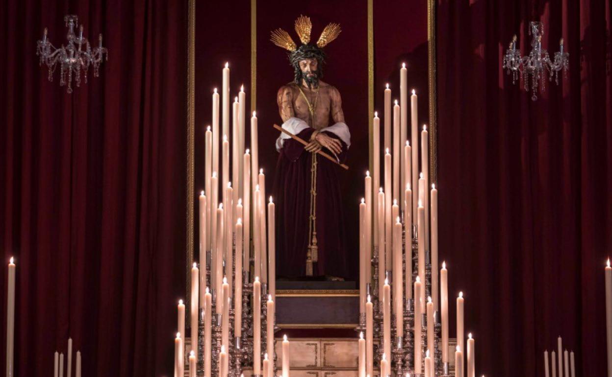 Altar del quinario en honor al Cristo de la Humildad. 