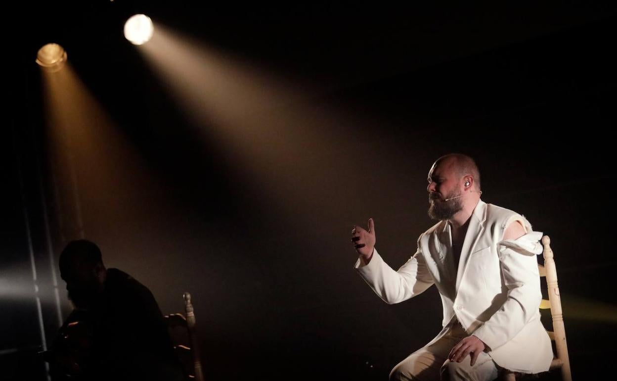 Niño de Elche, ayer sobre las tablas del Albéniz en el concierto inaugural del MaF. 