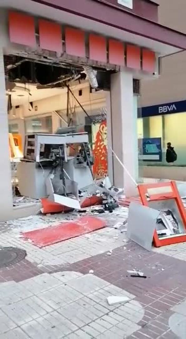 Revientan mediante una explosión un banco en el Centro de Málaga