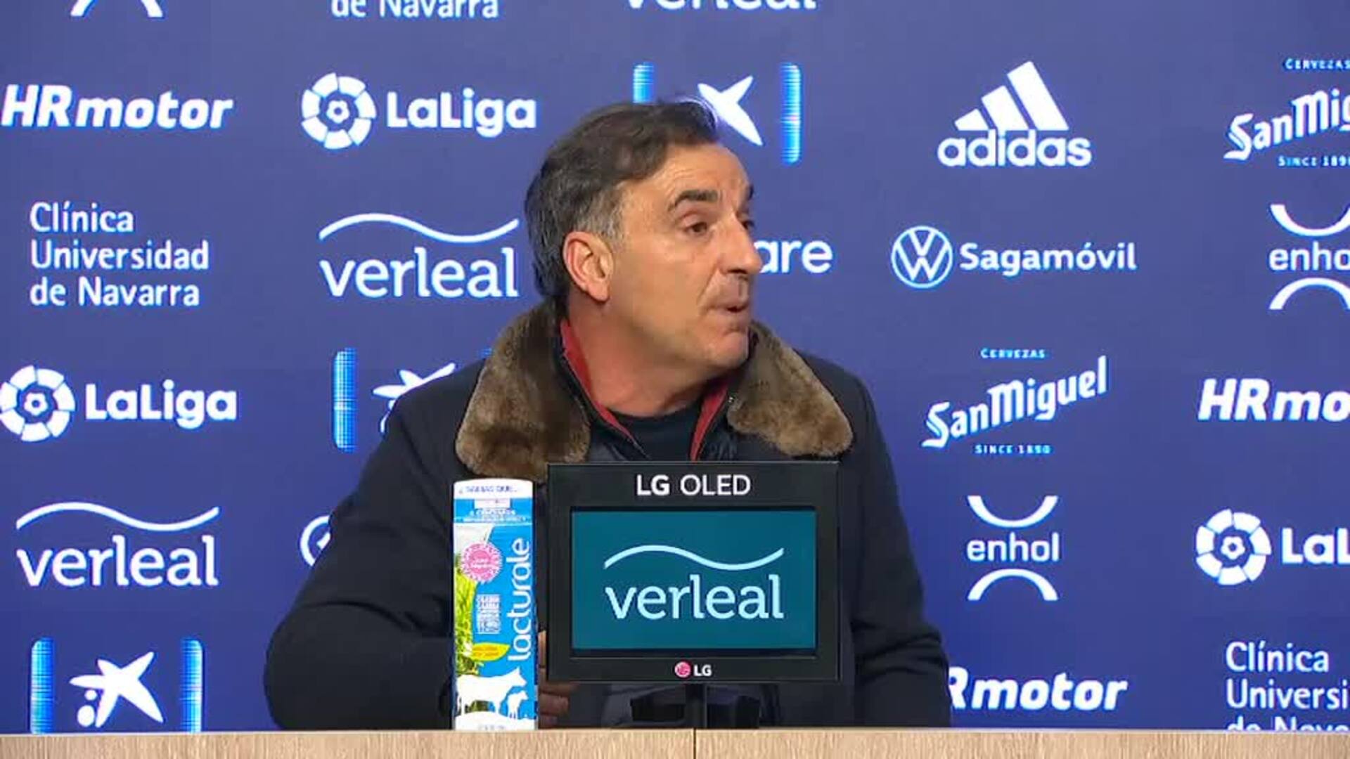 Carvalhal, tras empatar con el Osasuna: "La primera parte ha sido heavy metal"