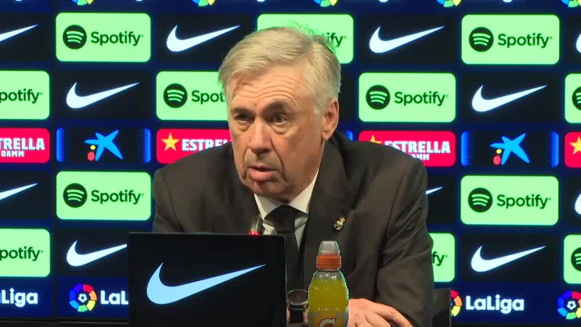 Xavi: "El fuera de juego es claro. Me sorprenden las palabras de Ancelotti. Es científico. No hay más debate"