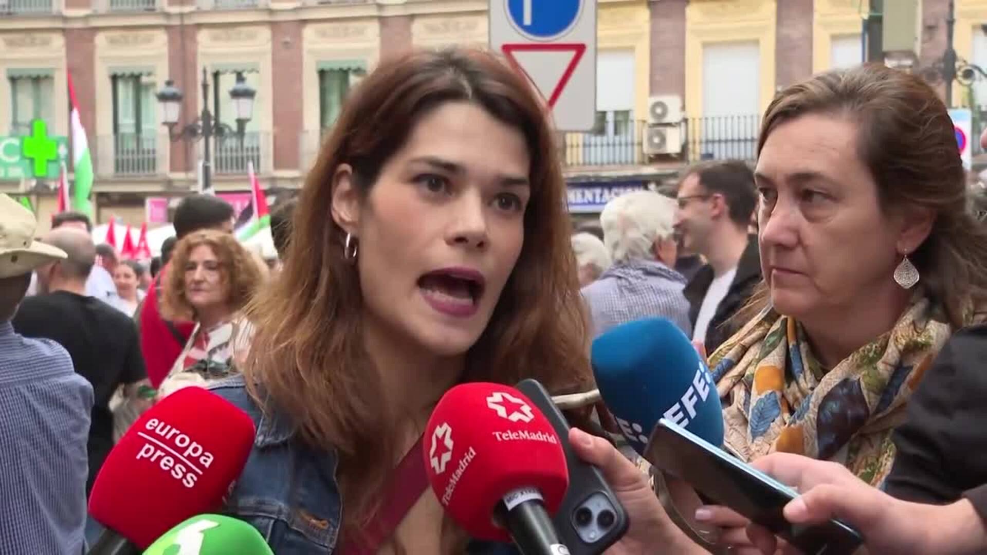 Isa Serra a Sánchez: "Deja de mostrar complicidad al gobierno de Netanyahu"
