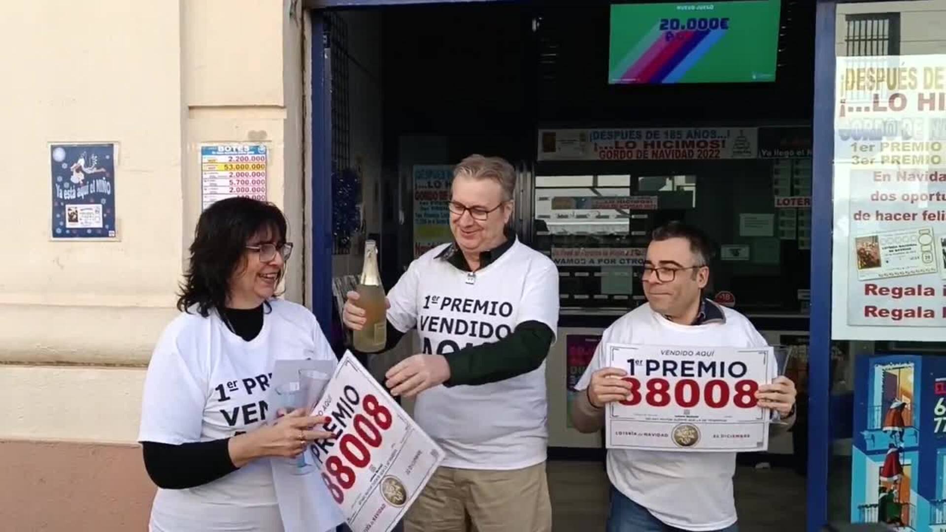 La administración más afortunada de Jerez: 'El Gordo' por segundo año consecutivo