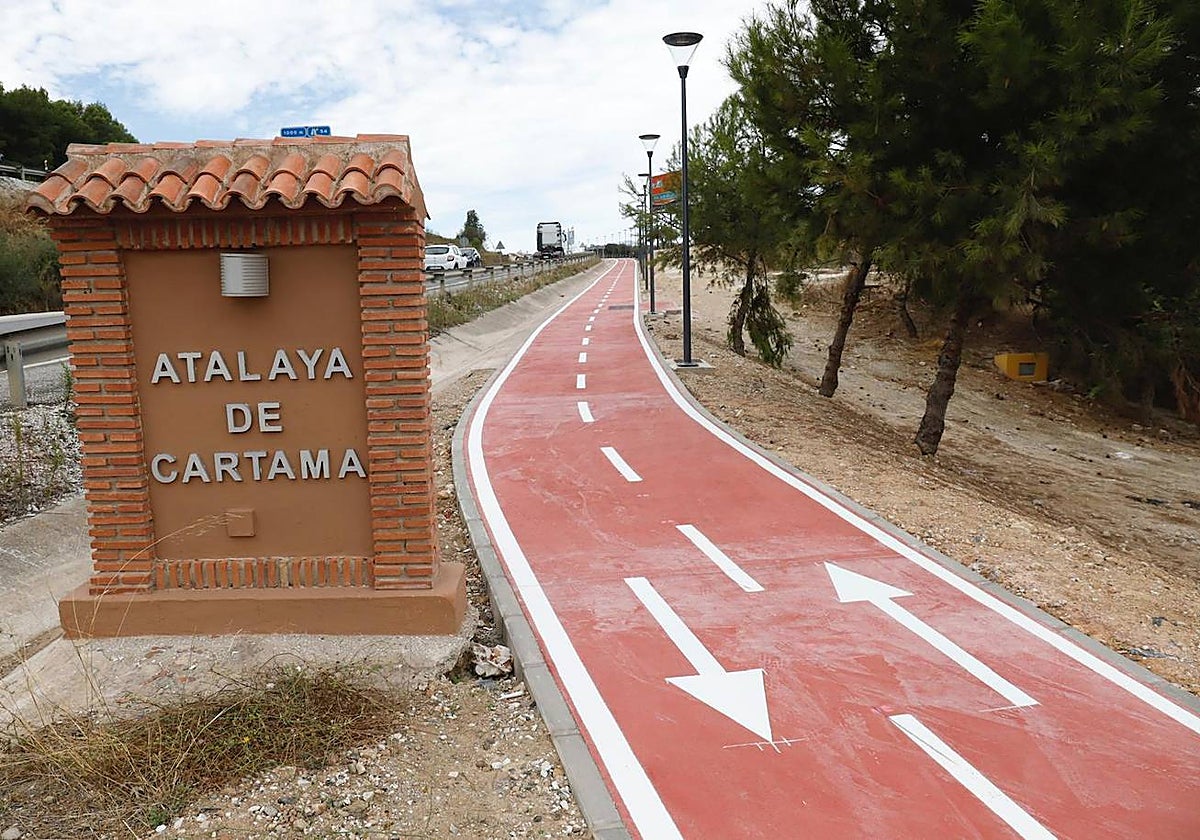 El carril de bici actual, inaugurado a finales de 2021.