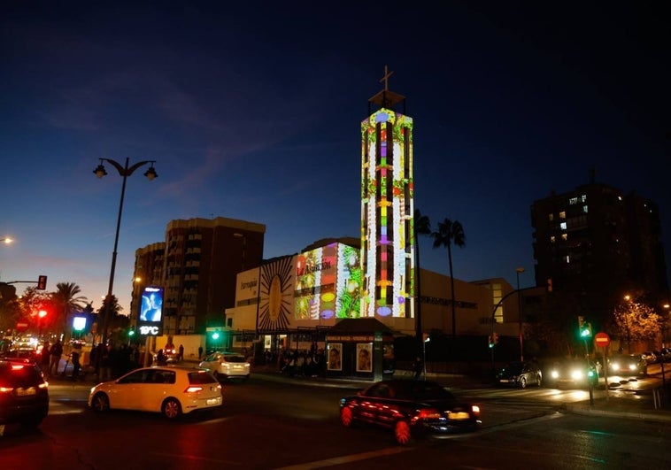 El 'videomapping' se proyecta en La Asunción.