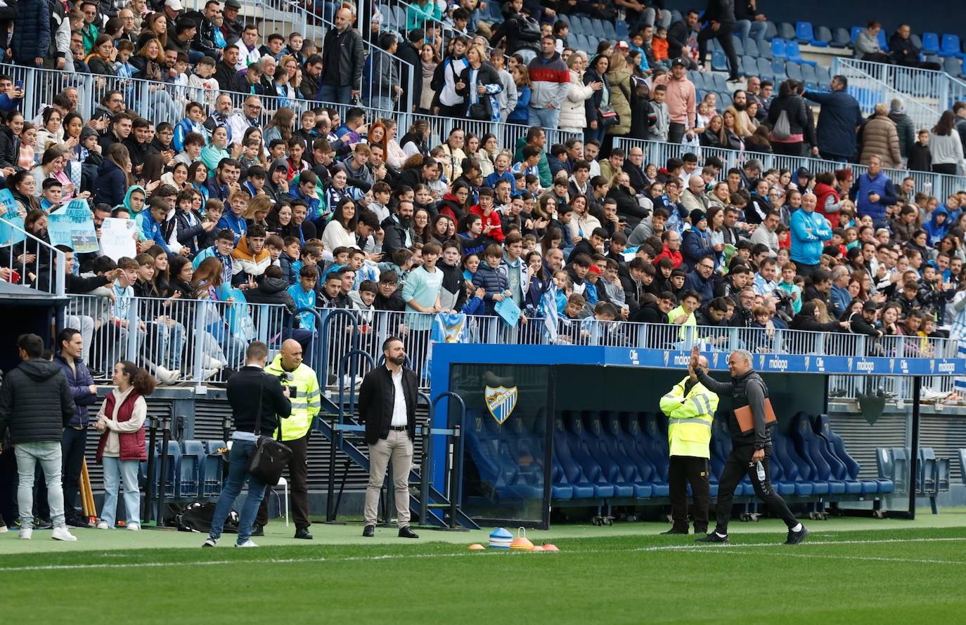 Las mejores fotos del entrenamiento de puertas abiertas del Málaga