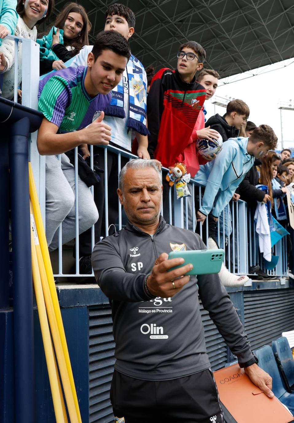 Las mejores fotos del entrenamiento de puertas abiertas del Málaga