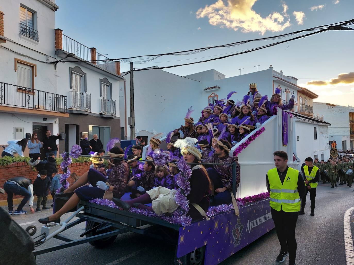 Sus Majestades de Oriente, a su paso por Alhaurín el Grande