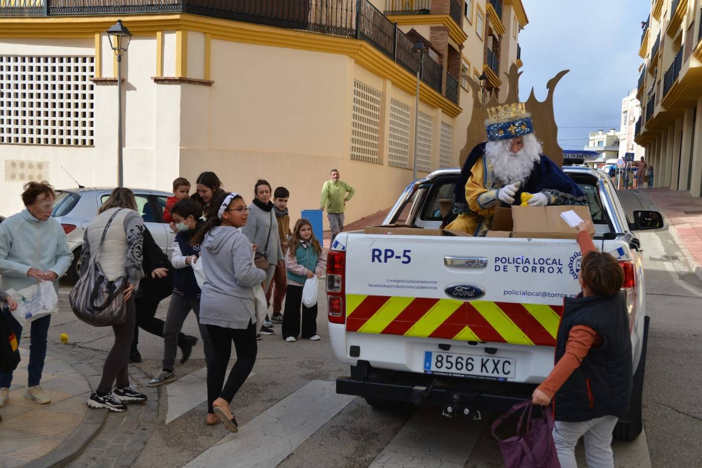 Melchor, Gaspar y Baltasar, a su paso por Torrox