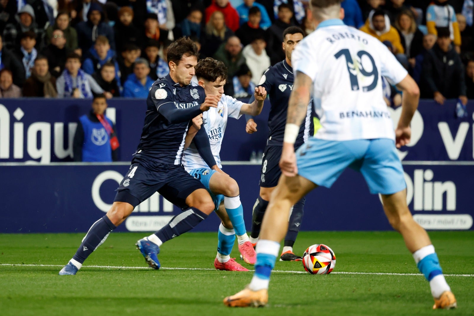 Las mejores imágenes del Málaga - Real Sociedad en La Rosaleda