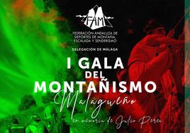 La primera gala del Montañismo Malagueño se celebra el jueves 11 de enero
