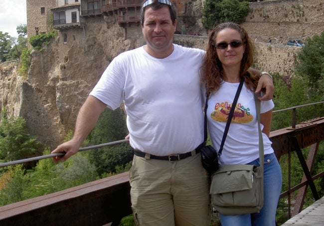 La pareja, durante uno de sus viajes.