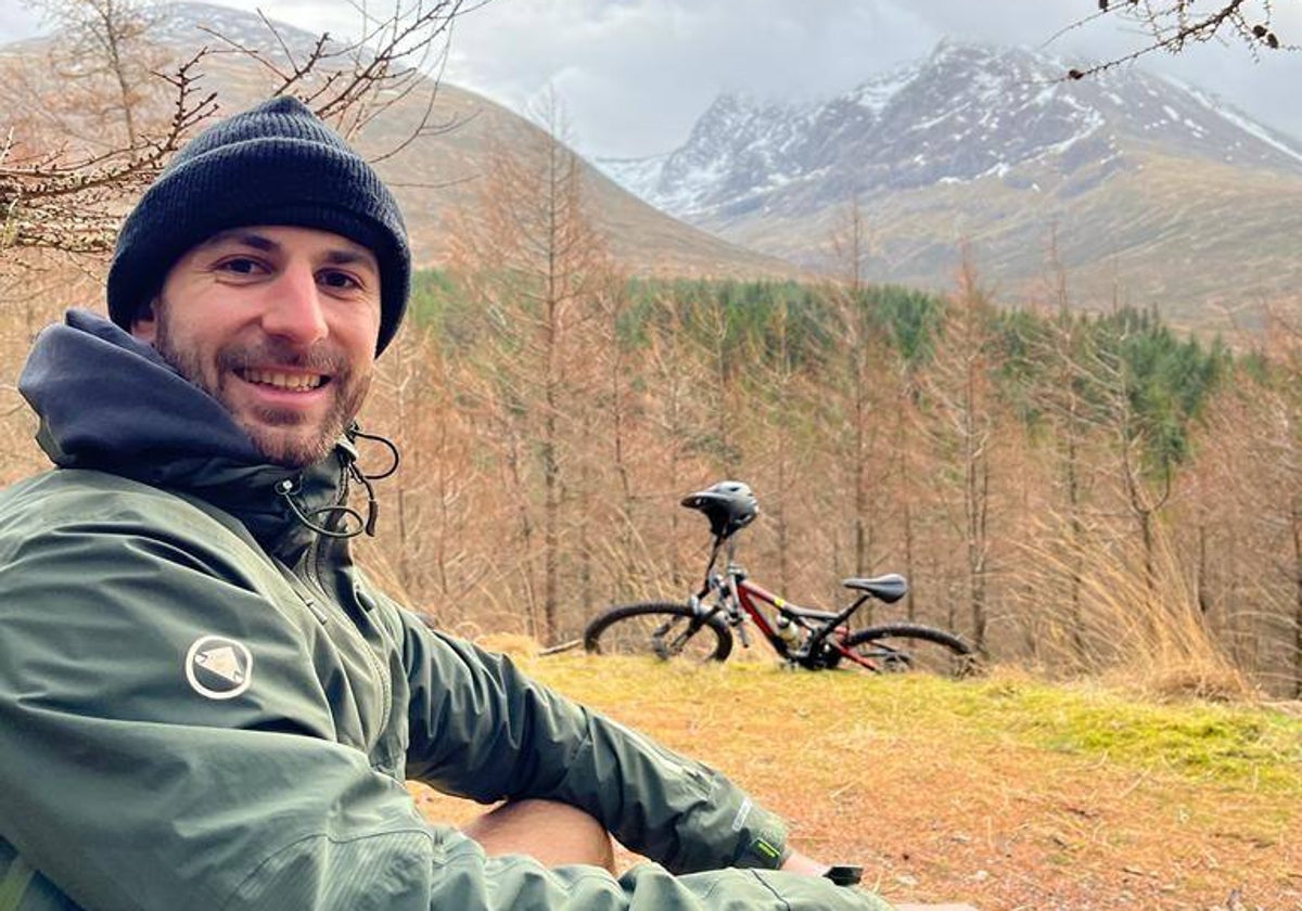 Román Perales, en las Tierras Altas de Escocia.