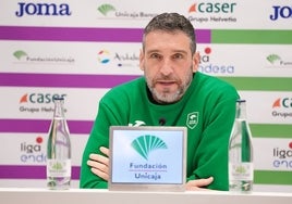 Ibon Navarro, en la previa del partido ante el Joventut.