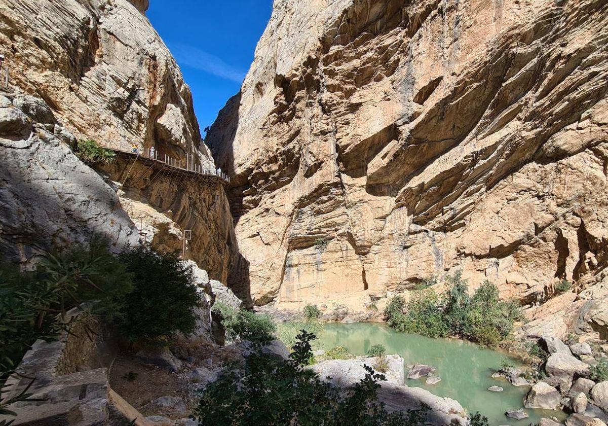 Imagen de un tramo del Caminito del Rey.