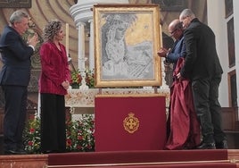 Aco de presentación del cartel anunciador de la próxima Semana Santa de Vélez-Málaga.