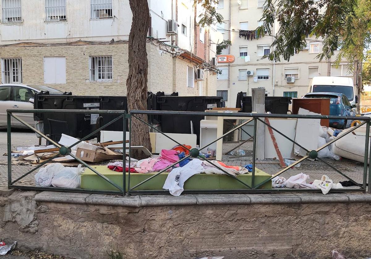 Vista de la situación en la calle denunciada.