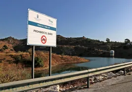 Imagen de la presa del Tomillar, al norte del Parque Tecnológico de Andalucía.
