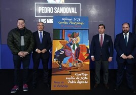 Sandoval, Salado, Garzón y Ortiz, en la presentación.