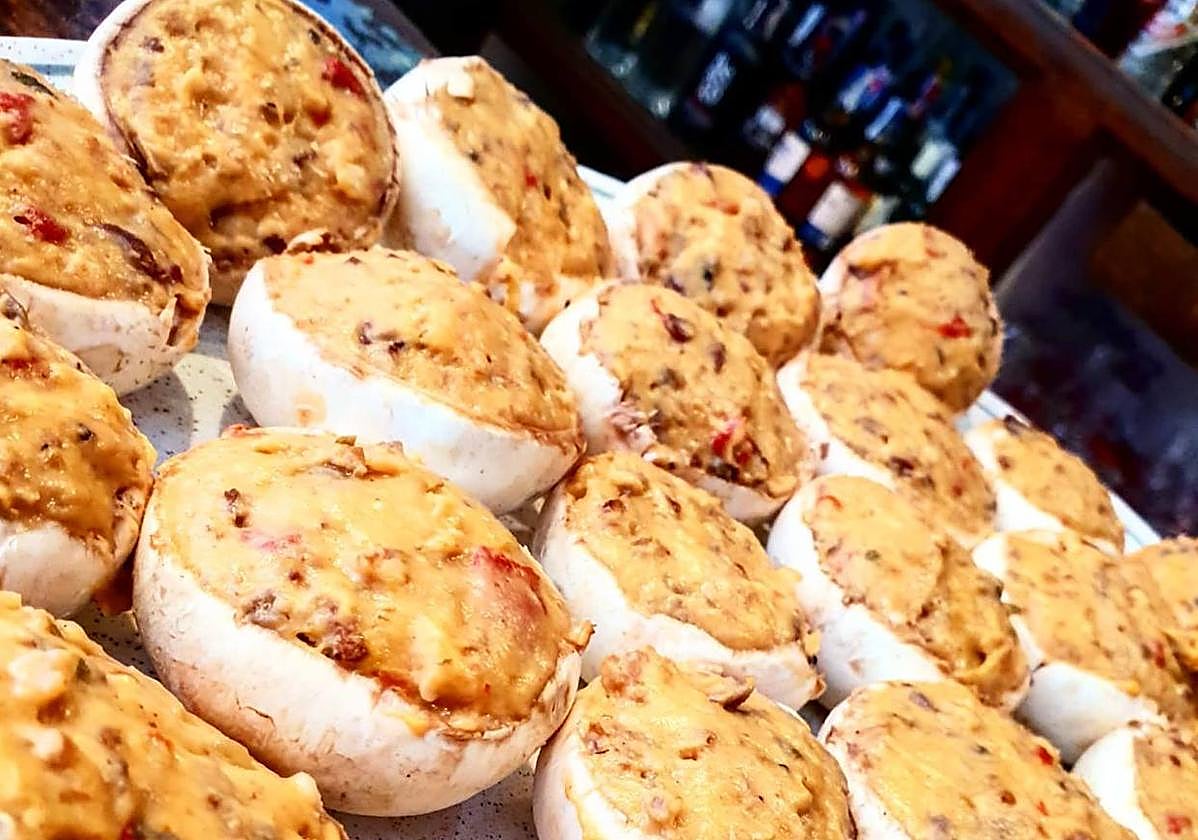 Los champiñones rellenos de El Botijo