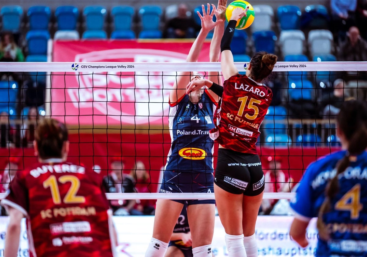 Imagen principal - Raquel Lázaro, una perla malagueña asentada en la Champions del voleibol